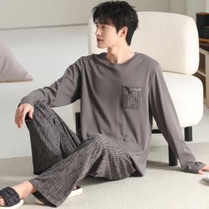 <span class=keywords><strong>Pigiama</strong></span> da <span class=keywords><strong>uomo</strong></span> in <span class=keywords><strong>cotone</strong></span>, set <span class=keywords><strong>pigiama</strong></span> casual, <span class=keywords><strong>pigiama</strong></span> taglie forti 3XL, abbigliamento per la casa - Product Image 3