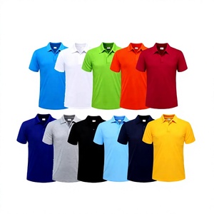 Chemises de sport grande taille pour hommes, anti-plis, imprimées, en polyester/coton, décontractées, à manches courtes, pour le golf, broderie personnalisée, vente en gros - Product Image 3