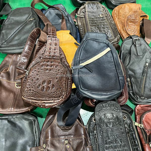 A13-2-1 gebrauchte Taille und Brusttaschen Second Hand Herren Taschen Gute Qualität Gemischte Rindsleder Schaffell Großhandel Leder in Ballen für Männer - Product Image 2