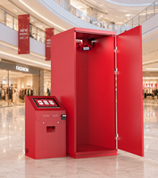 DOLA Photomaton en acier inoxydable robuste avec écran tactile, capacité de charge de 350 kg, prise en charge de plusieurs personnes et de plusieurs appareils, Wi-Fi/Bluetooth