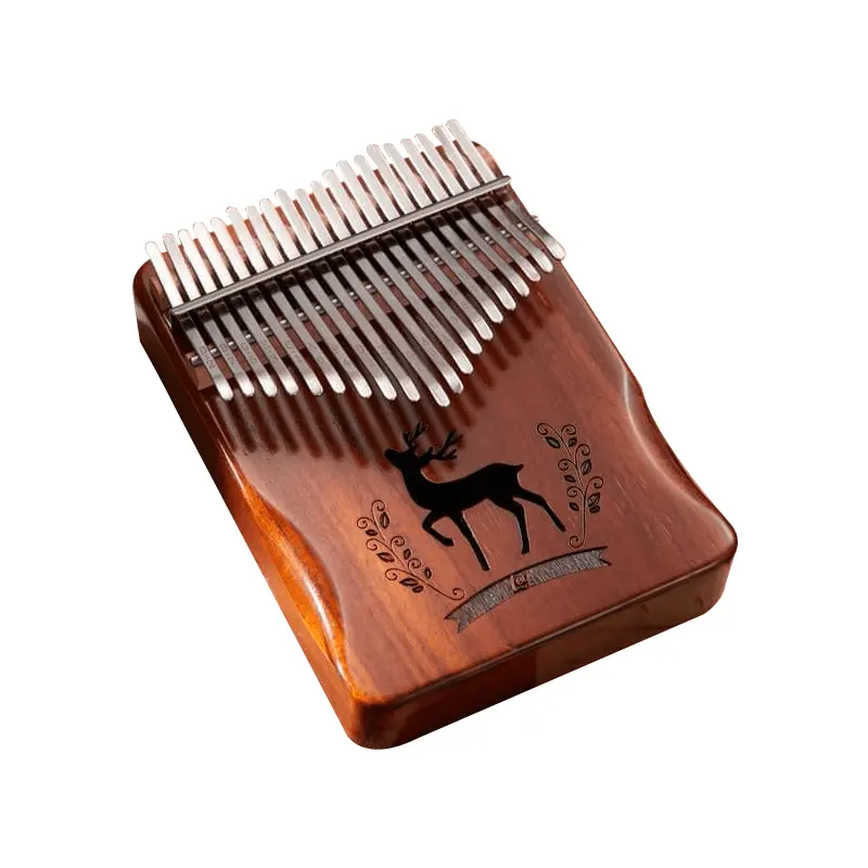 Strumenti musicali all'ingrosso professionale genuino KOA lucido kalimba thmub pianoforte 17 tasti koa climba