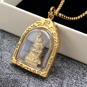 Themed Buddha Pendant 3D Religious Charm Unisex Necklace Fine Pendants - Product Image 4