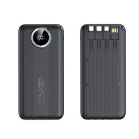 Batterie externe portable avec 4 câbles intégrés, charge ultra-rapide 22,5W/120W PD20W, affichage numérique, charge rapide bidirectionnelle, logo personnalisé OEM