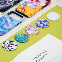 Support de téléphone universel en plastique avec anneau de maintien rotatif à 360 degrés, étanche, motif art populaire, pour sublimation, vente en gros Subbank