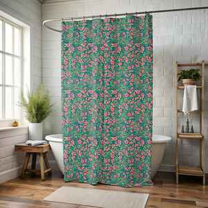 Fantezi Anti kalıp banyo perde manuefacmold dijital baskılı canlı çiçek banyo perde fantezi 3D duş perdesi - Product Image 2