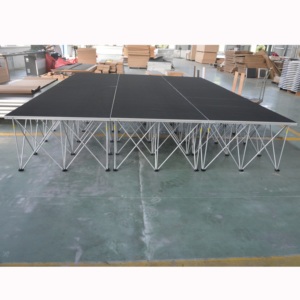 Plataforma de Escenario Portátil Ligera de Instalación Rápida con Elevador de Aleación de Aluminio, Fácil Montaje para Iluminación de Eventos y Uso en Escenarios - Product Image 2