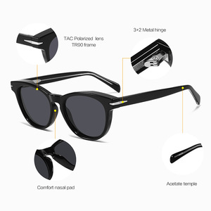 Gafas de Sol Estilo Europeo Americano, Montura Ovalada, Lentes Polarizadas TAC con Protección UV400, Unisex, Protección Solar, Hechas en Wenzhou - Product Image 2