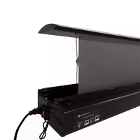 Écran de projection motorisé automatique HEYU 120 pouces UST ALR enroulable en cristal PET pour projecteur laser