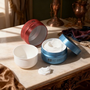 Empty Cream <b>Tins</b> with Replaceable Plastic Inner <b>Tray</b> Aluminum Cosmetic Jar for Body Butter - Product Image 4