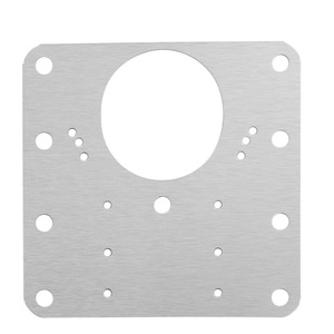 Placa de reparación de bisagras de gabinete de acero inoxidable, 40 mm de diámetro, 12 agujeros, placa de fijación duradera para puerta de muebles - Product Image 2