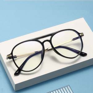 Gafas de Lectura Transparentes para Presbicia al por Mayor, Montura de Piloto con Protección Anti Luz Azul - Product Image 1