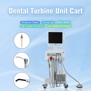 <strong>Dental</strong> <strong>Unit</strong> Cart <strong>Dental</strong> Trolley Cart <strong>Dental</strong> Endoscope Cart Curing Light Ultrasonic Scaler Handpiece with Tape Compressor - Product Image 3