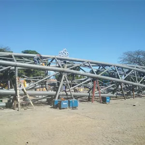 Steel truss long span steel structure pedestrian bridge