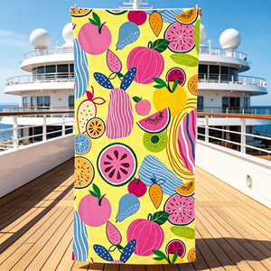 Toalla de Playa de Microfibra con Estampado de Frutas Tropicales YABEE, Secado Rápido, Antiarena, Toalla de Baño Extra Grande, para Todas las Estaciones, Verano, Piscina, Viajes, Aire Libre - Product Image 5