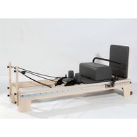 Plateforme d'étirement dynamique de haute qualité, extenseur pour entraînement du tronc, machine de Pilates Reformer en bois d'érable massif à rail complet pour le yoga