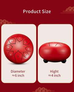 Tambor <span class=keywords><strong>de</strong></span> lengua <span class=keywords><strong>de</strong></span> acero <span class=keywords><strong>de</strong></span> 8 notas y 6 pulgadas, instrumento <span class=keywords><strong>de</strong></span> música para meditación y entretenimiento, viene con mazos <span class=keywords><strong>de</strong></span> tambor y bolsa <span class=keywords><strong>de</strong></span> transporte - Product Image 5