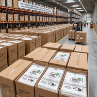 Grands sacs en plastique PE à fond plat et ouvert pour l'emballage en vrac de vêtements, textiles et marchandises