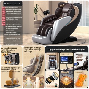 Luxuriöser Ganzkörper-Massagesessel mit Schwerelosigkeitsfunktion, SL-Schiene, Intelligenter Steuerung und Vollautomatischer <span class=keywords><strong>Massage</strong></span> - Product Image 5