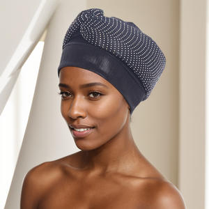 JX-Turban africain Offre Spéciale Gele Hijab Aso Oke Headtie déjà fait Gele foulard musulman Head Wrap femmes chapeau Auto Headtie - Product Image 3