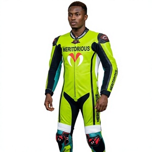 Nuevo Traje de Motocicleta Unisex de Cuero Genuino Impermeable de la Mejor Calidad, Manga Larga, Personalizable, con Soporte Dorsal - Product Image 5
