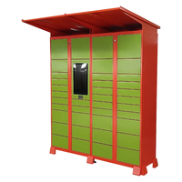 Casier à colis intelligent pour appartement/bureau/supermarché Accès sans contact via l'identification faciale/empreinte digitale/code QR APP Gestion à distance