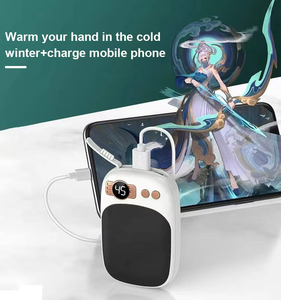 Calentador de manos ABS portátil ultradelgado, calentador LED inteligente con piedra caliente, bancos de energía de bolsillo, electrodomésticos inteligentes - Product Image 4
