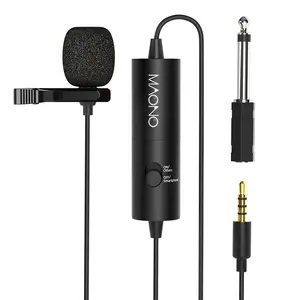 MAONO-Microphone Lavalier à condensateur omnidirectionnel, Clip pour appareil photo, livraison gratuite