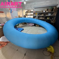 Anneau de donut gonflable géant sur mesure / Décoration de scène en forme d'anneau circulaire gonflable
