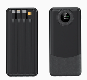 สไตล์ใหม่ 66W ชาร์จเร็วสุดขีด แบตเตอรี่ลิเธียมโพลิเมอร์ 20000 มิลลิแอมป์ แบบสี่สาย บางเฉียบ ใช้งานข้ามประเทศได้ แหล่งพลังงานสำรองสำหรับใช้งานกลางแจ้ง - Product Image 5