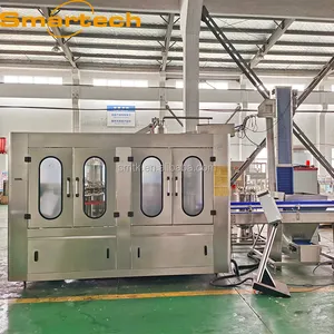 Máquina de enchimento e tampão de garrafas de água automáticas