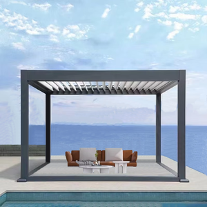Modern Outdoor <strong>Pergola</strong> Four Seasons 3x6 Bioclimatic Pavilion Waterproof Aluminum <strong>Design</strong> with OEM Factory <strong>Ideas</strong> - Product Image 1