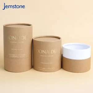 Biodegradable Recycled Eco Friendly Carton Round Box Empty Biodegradable Kraft Craft Cylinder Paper Tube Packaging