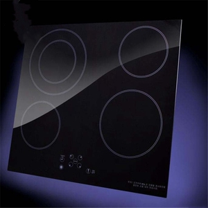 Haute température 4mm épaisseur 590mm x 520mm verre céramique noir pour cuisinière à <span class=keywords><strong>Induction</strong></span> à <span class=keywords><strong>4</strong></span> brûleurs et cuisinière à gaz - Product Image 3