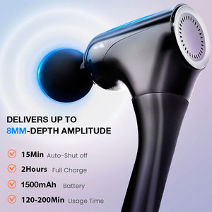 Pistola de Masaje Personalizada sin Escobillas, Pistola de Masaje Manual, Silicona de Grado Alimenticio, Bajo Ruido, Masajeador Inalámbrico para Espalda, Cuello y Cuerpo Completo - Product Image 4