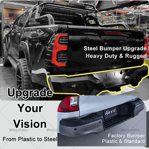 Parachoques Trasero <span class=keywords><strong>Armando</strong></span> Hilux para Revo Rocco Vigo 2005-2025, Accesorios para Auto 4X4, Barra de Parachoques de Acero Hilux Facelift - Product Image 5