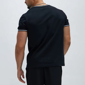 T-shirt à manches courtes pour homme, logo personnalisé, coton de haute qualité, prix d'usine, fabricant, blanc - Product Image 3