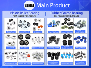 SEMEI BS60828-7 608RS POM גלגל דלרין POM 3D מדפסת גלגלי רולר V חריץ POM גלגל עם גלגלת פלסטיק נושאת - Product Image 4