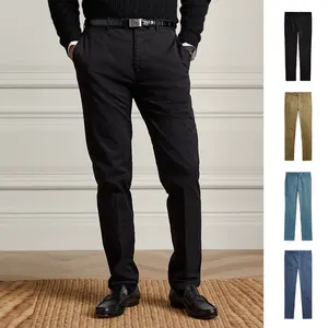 Pantalones elásticos de 4 vías para hombre, ropa suave y cómoda, transpirable, nuevo diseño, alta calidad