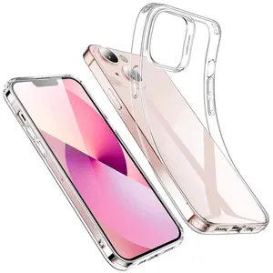 Großhandel Telefonhülle für iPhone transparente 15 14 13 12 11 X 8 7 Hülle TPU ultra dünner Schutz weich und schlank