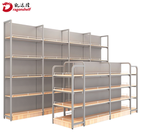 Étagère d'épicerie <span class=keywords><strong>double</strong></span> face pour supermarché, rayonnage de gondole pour magasin, présentoir de supermarché - Product Image 4