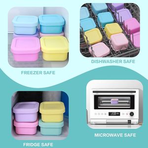 <span class=keywords><strong>Lave</strong></span>-<span class=keywords><strong>vaisselle</strong></span> micro-onde vinaigrette snack compartiment unique 100ml petit récipient alimentaire en silicone - Product Image 2