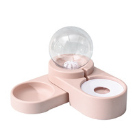 Bol et distributeur d'eau automatiques 2-en-1 de haute qualité en acier inoxydable et plastique, étanche, 2L, pour chiens et chats