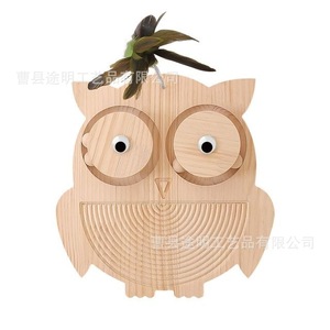 ที่ลับเล็บแมวไม้รูปนกฮูก ขนาด 35x35.5 ซม. ทนทาน ดีไซน์การ์ตูนสำหรับแมว - Product Image 5