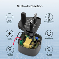 Adaptor Charger Dinding Universal UK Plug 3 Pin Dengan 1/2/3 Port USB Untuk Pengisian Daya iPhone Samsung 5V 1A 2A 3A Charger Ponsel