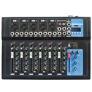 Muziek Uitzending En Video Studio Opname Compacte Mengtafel Geluidssysteem Hoge Kwaliteit Professionele Digitale Audio Mixer