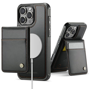 Funda de cuero con tapa magnética CaseMe para iPhone 16 <span class=keywords><strong>Pro</strong></span> Max, funda con billetera inalámbrica RFID para iPhone 16E, fundas para teléfono móvil con tarjeta de crédito - Product Image 2