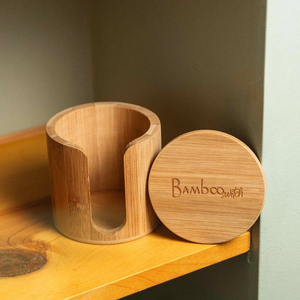 Tampons démaquillants réutilisables lavables écologiques en bambou 100% biologique Boîte en bambou Utilisation des épices Cadeaux de cuisine - Product Image 3