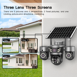 Cámara de Vigilancia Exterior Inalámbrica de 6MP, 4G, Energía Solar, Alerta de Movimiento PIR, Resistente a la Intemperie, para Uso en el Hogar y Granjas - Product Image 2