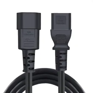 0.5M Ac Kabel C13-c14 Mannelijke En Vrouwelijke Power Verlengkabel Zuiver Koper Server Pdu Power Kabel 1.5 Vierkante Meter