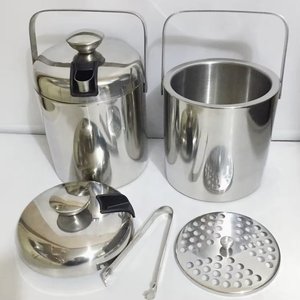 Camol Custom 1300ml Ice Bucket with Lid Sieve Ice Clip Stainless Steel <b>Bar</b> <b>Tools</b> Accessories Bartender Kit for Home <b>Bar</b> Pub - Product Image 6